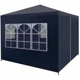 vidaXL Partyzelt 3 x 3 m blau inkl. Seitenwände