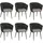 Mendler Esszimmerstuhl HWC-N38 Olefin Seilgeflecht Rope anthrazit 6er Set