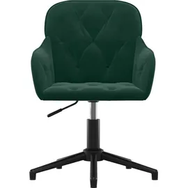 vidaXL Bürostuhl Samt Dunkelgrün