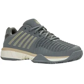 K-Swiss Express Light 3 Clay Tennis Shoe, Turbulence/Egret/Pale Khaki, 46 EU