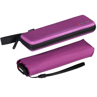 Knirps Taschenschirm US.050 Ultra Light Slim Manual im Etui - Berry