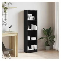 vidaXL Bücherregal 40 x 24 x 143 cm Schwarz