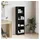 vidaXL Bücherregal 40 x 24 x 143 cm Schwarz
