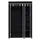 vidaXL Faltbarer Stoffschrank Schwarz 110 x 45 x 175 cm
