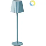 Beliani Tischlampe LED Metall mit Schirm Gewellt Kegelform Touch-Funktion Modern In- & Outdoor Beleuchtung Schreibtischlampe