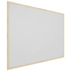 Allboards Hellgrau Pinnwand mit Holz Rahmen 100x80cm Korktafel Korkwand Pinnwand Kork Hellgrau Oberfläche