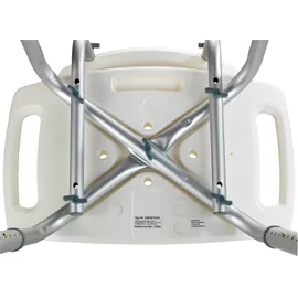 Wenko Secura Dusch- und Badhocker mit Rückenlehne anthrazit