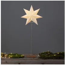 Star Trading Papierstern Tott 80 cm Weiß/Braun