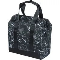 Basil Grand Flower Hook-on Fahrradtasche 23 l schwarz/weiß
