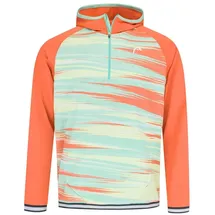 Head Kapuzenpullover Hoodie mit Kapuze Topspin (100% Polyester) pastellgrün/orange Herren