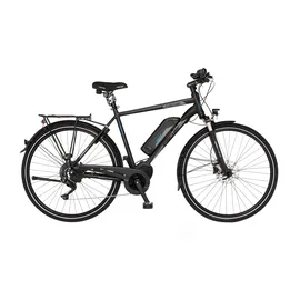 Fischer VIATOR ETH 1861 Trekkingrad (Laufradgröße: 28 Zoll, Rahmenhöhe: 55 cm, Herren-Rad, 627 Wh, Schwarz matt)