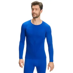 Falke Funktionsunterwäsche Langarmshirt Warm (wärmes Material, perfekte Feuchtigkeits) blau Herren