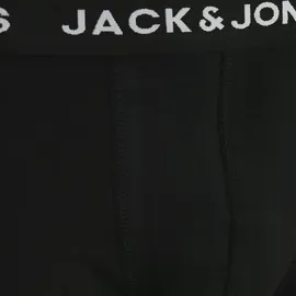 JACK & JONES Solid Boxershorts 10 Einheiten Black / Detail Black / Black XL