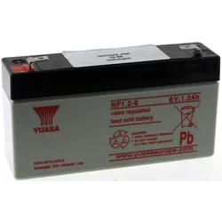 Powery YUASA Bleiakku NP1.2-6