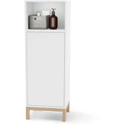 Tchibo - Badschrank - 40x34x117cm - braun - Holz / Eichenholz