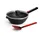 WOLL MADE IN GERMANY Wok Logic XR, Aluminiumguss, Ø 24, inkl. Deckel und Wok-Wender, Induktion schwarz