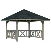 Palmako Bianca 3 x 3 m inkl. 3 Seitenteile Grau