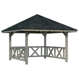 Palmako Bianca 3 x 3 m inkl. 3 Seitenteile Grau