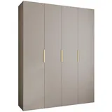abiks möbel Drehtürenschrank COMO 190 x 245,5 x 50 cm Gold