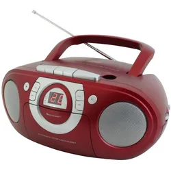 Soundmaster SCD5100RO tragbarer CD-Player Radiorecorder Kassettenrecorder AUX-Anschluss