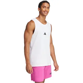 adidas Herren Essentials Small Logo Tanktop JE8984 - white/black L