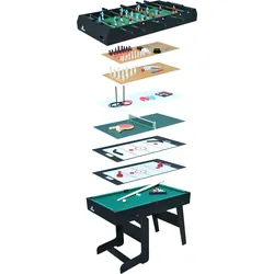 Cougar All-in-One. 16-in-1 Multi Spieltisch Klappbar Schwarz SCHWARZ No Size