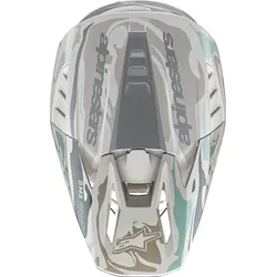 Alpinestars S-M5 Mineral, Helmschirm - Matt Hellgrau/Schwarz/Hellgrün