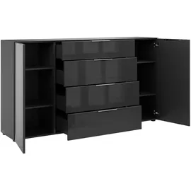 manjana möbel Sideboard Style 180 x 98,7 x 40 cm Anthrazit