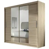 Mirjan24 Schiebetürenschrank London II 180 x 215 x 58 cm Beige