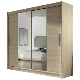 Mirjan24 Schiebetürenschrank London II 180 x 215 x 58 cm Beige