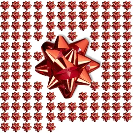 Relaxdays Geschenkschleifen Ø 5 cm rot