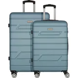 nowi Bergamo Koffer-Set 2-tlg. blau/türkis