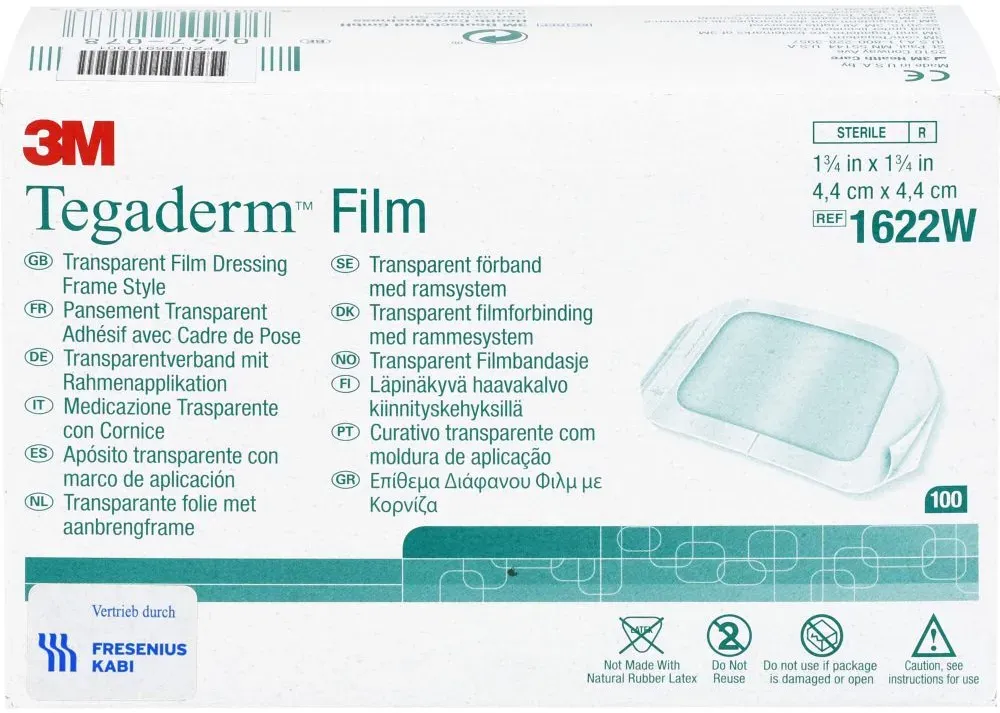 TEGADERM Film 4,4x4,4 cm 1622W 100 St