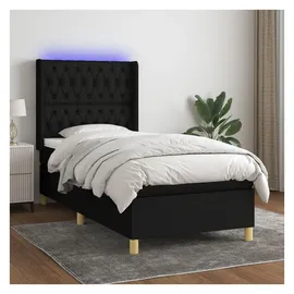 vidaXL Boxspringbett 100 x 200 cm Schwarz