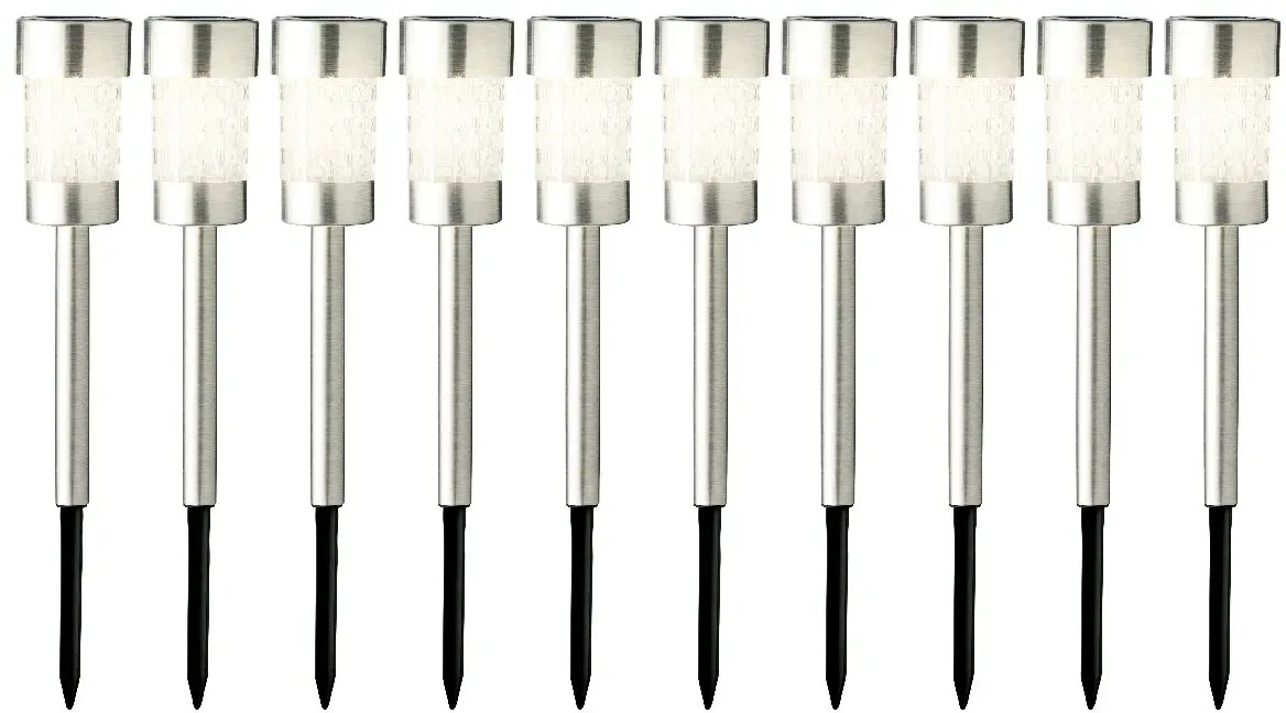 Lumineo Solarleuchte Gartenstecker 10er-Set - D/H ca. 6.20x26.00