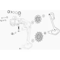 Sram Xxsl T-type Eagle Axs Stützradsystem - Black -