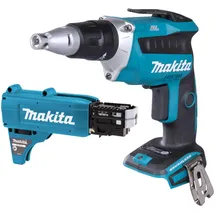 Makita Akku-Magazinschrauber DFS 452 Z ohne Akku + Magazinschrauben Vorsatz
