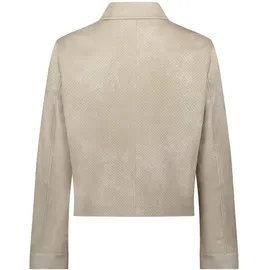 Amber & June Regular Fit Jacke in Leder-Optik, Beige, 40