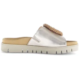 Gabor "Pantolette", Damen, Gr. 43 gold, Schuhe Pantolette