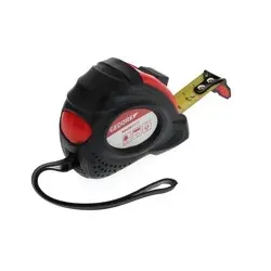 Rollmaßband, 5m, Genauigkeitsklasse II, magnetisch, autom. Bandeinzug, R94550005 - rot