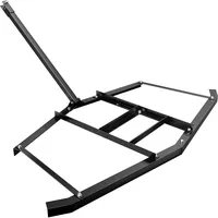 Wiltec Schleppegge 172 x 90 cm, Wiesenegge für Rasentraktor,