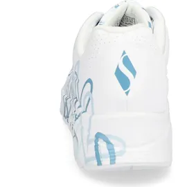 SKECHERS UNO Spread The Love Damen Weite M Weiß/Blau/Türkis 37