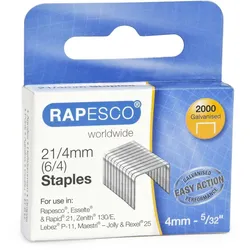 RAPESCO Heftklammern Typ 21/4mm verzinkt VE=2000 Stück