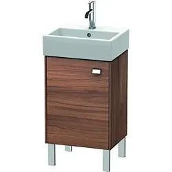 Duravit Brioso Waschtischunterbau BR4430L1079 434x339mm, Nussbaum Natur/Chrom, Tür links