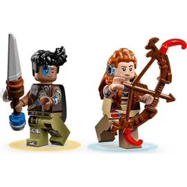 LEGO Horizon Adventures Aloy und Varl vs. Panzerwanderer und Sägezahn