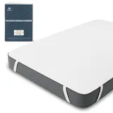 Matratzenschoner 70x200 cm Wasserdicht Oeko-TEX Zertifiziert von Twinzen - Matratzenschoner 70 x 200 aus Atmungsaktiver Baumwolle mit 4 Eckgummis