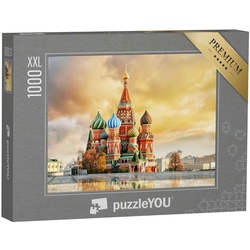 puzzleYOU Puzzle Puzzle 1000 Teile XXL „Basilius Kathefrale am Roten Platz, Russland“, 1000 Puzzleteile, puzzleYOU-Kollektionen Moskau