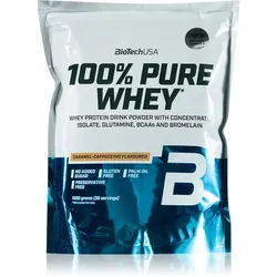 BioTechUSA 100% Pure Whey Molkenprotein Geschmack Caramel-Cappuccino 1000 g