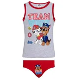 PAW PATROL Hemd & Hose Paw Patrol Jungen Unterwäsche Set Tankshirt & Slip 2-teilig Sommer (Set, 2 Teile Jungen Bekleidungsset) Jungen Unterwäsche Set Hemd + Slip grau|rot 98=3JAHRE