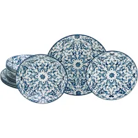 CreaTable Fresco Kombiservice 12-tlg. blau/ornamentmotiv
